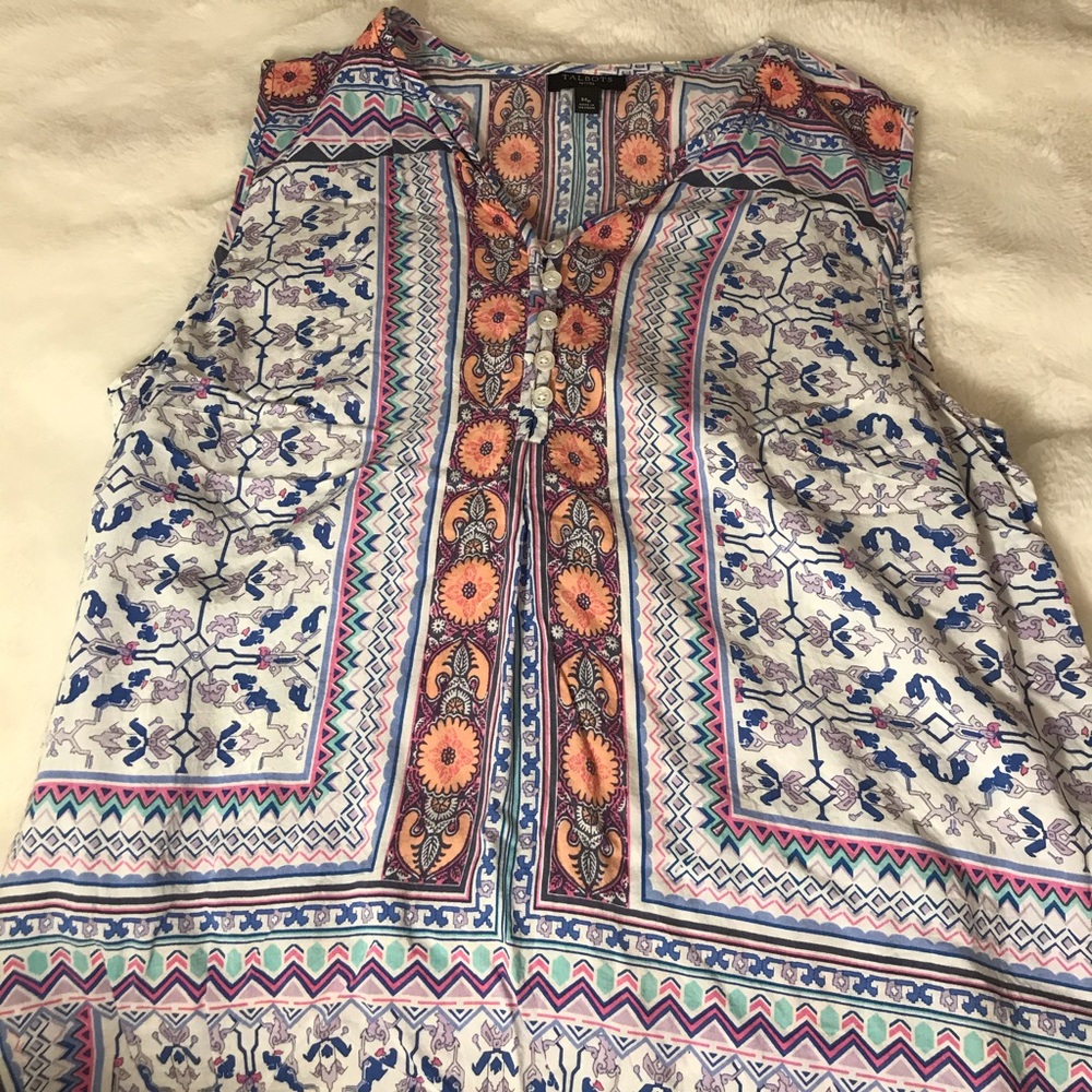 Talbots sleeveless top